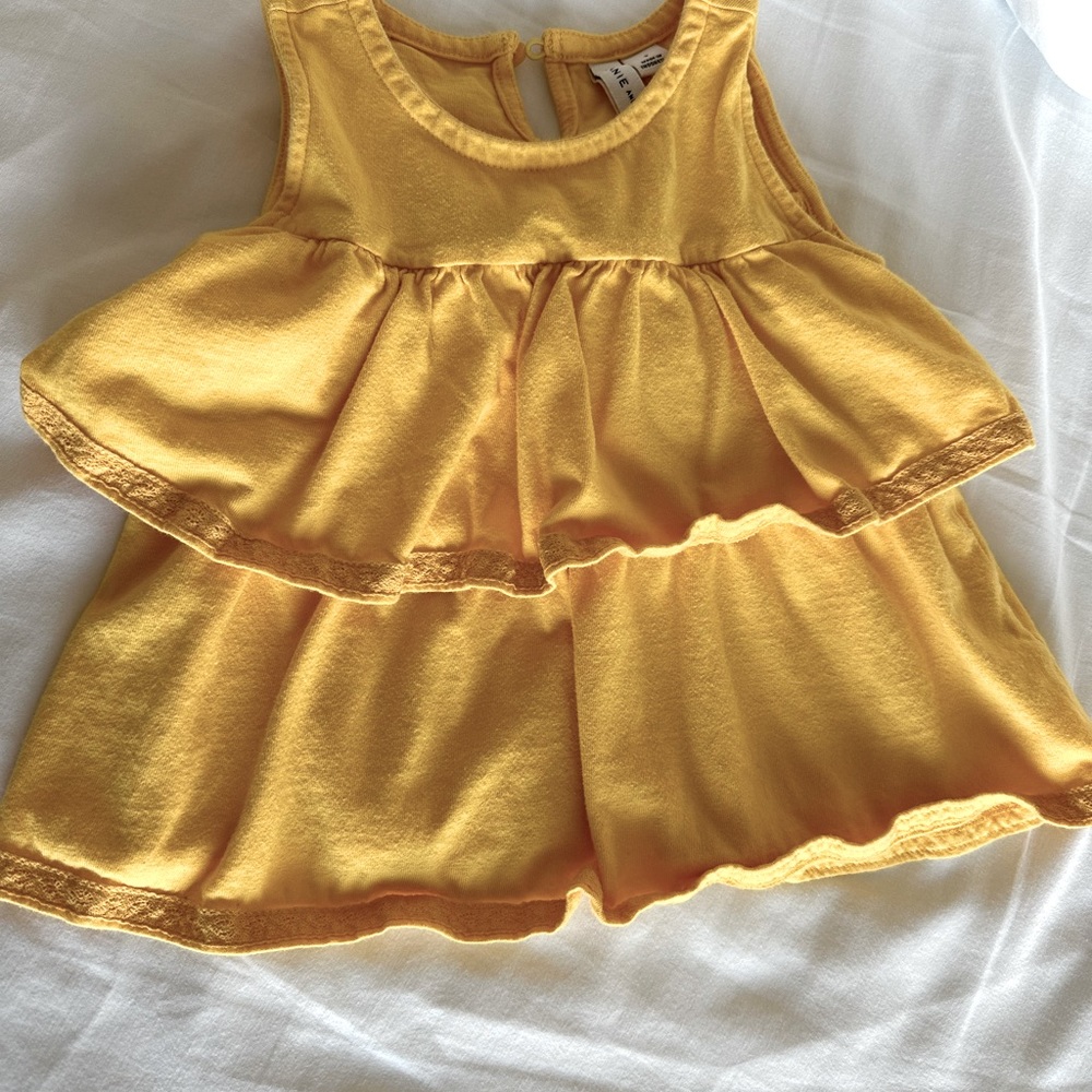 Janie and Jack cotton tiered tank, 3T